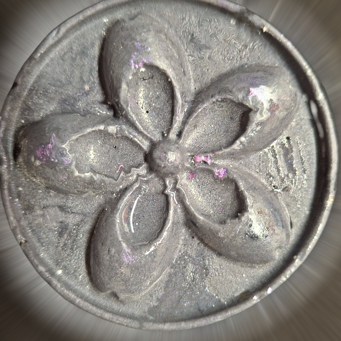 Charcoal Lavender Soap - Round