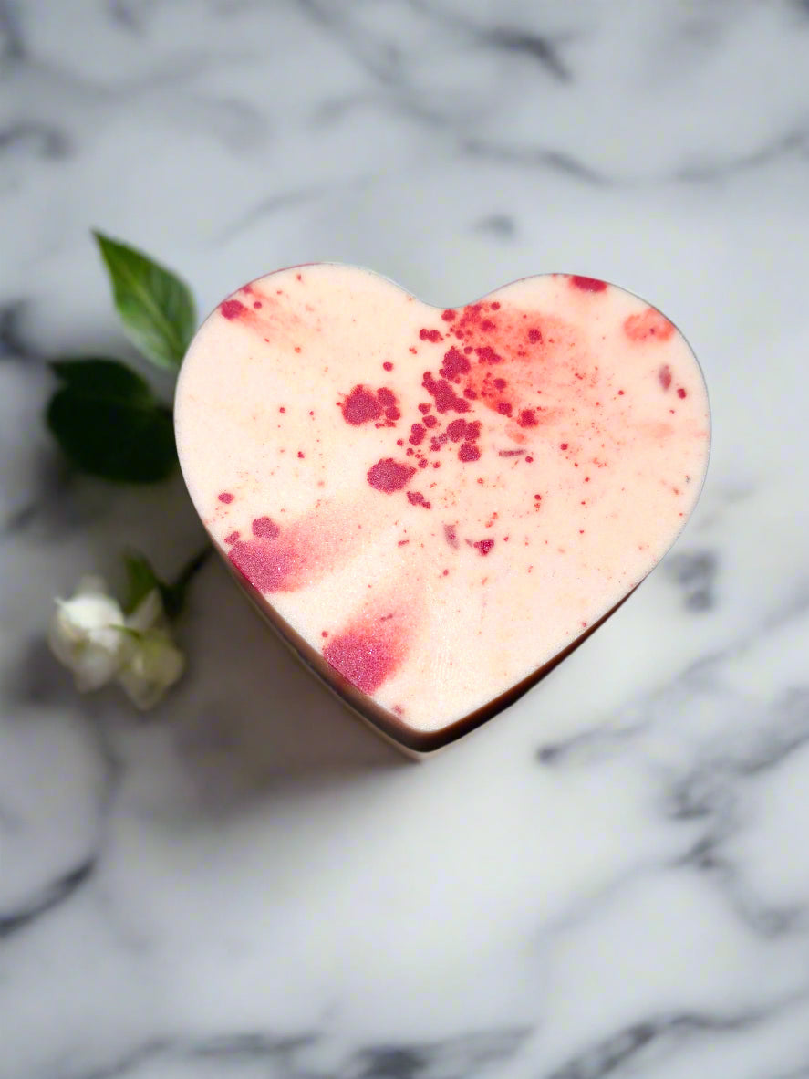 Red Lava & Citrus Shea Butter Heart Soap