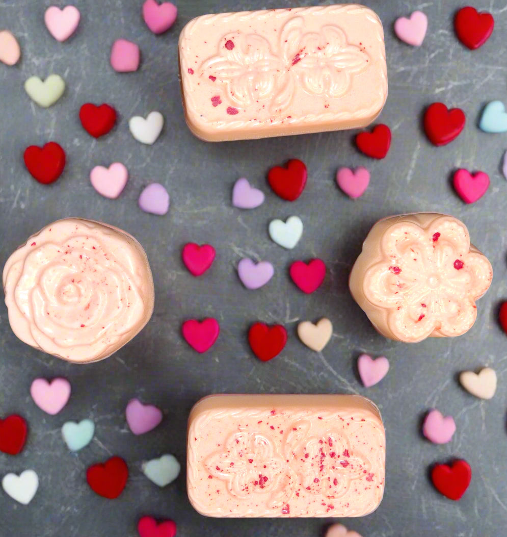 Red Lava & Citrus Shea Butter Heart Soap
