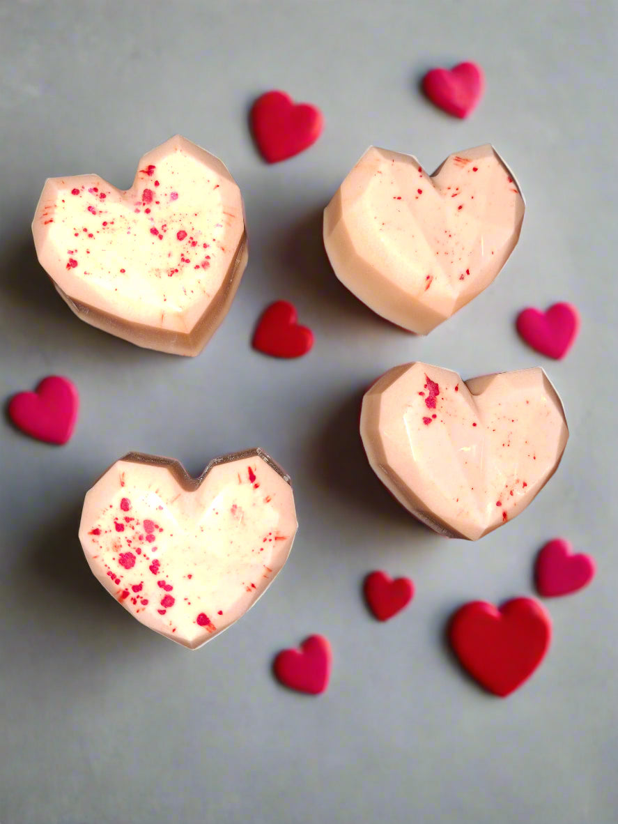 Red Lava & Citrus Shea Butter Heart Soap