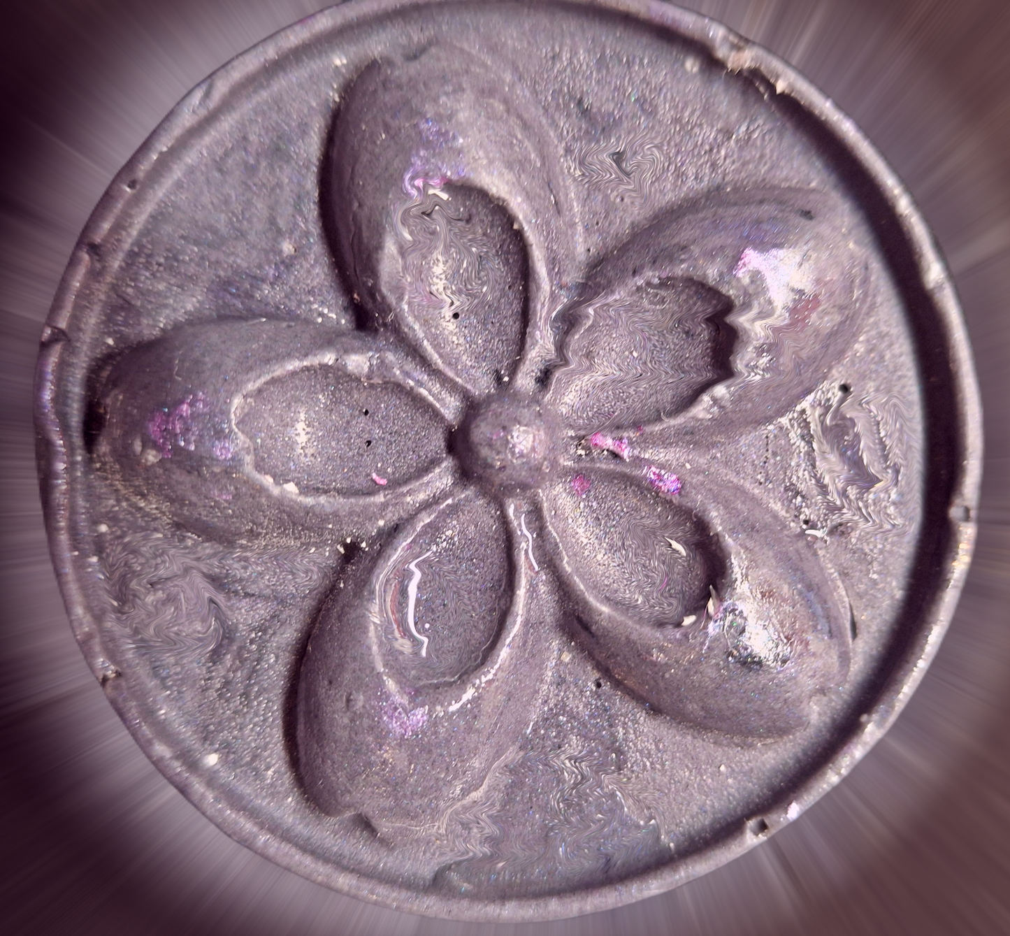 Charcoal Lavender Soap - Round