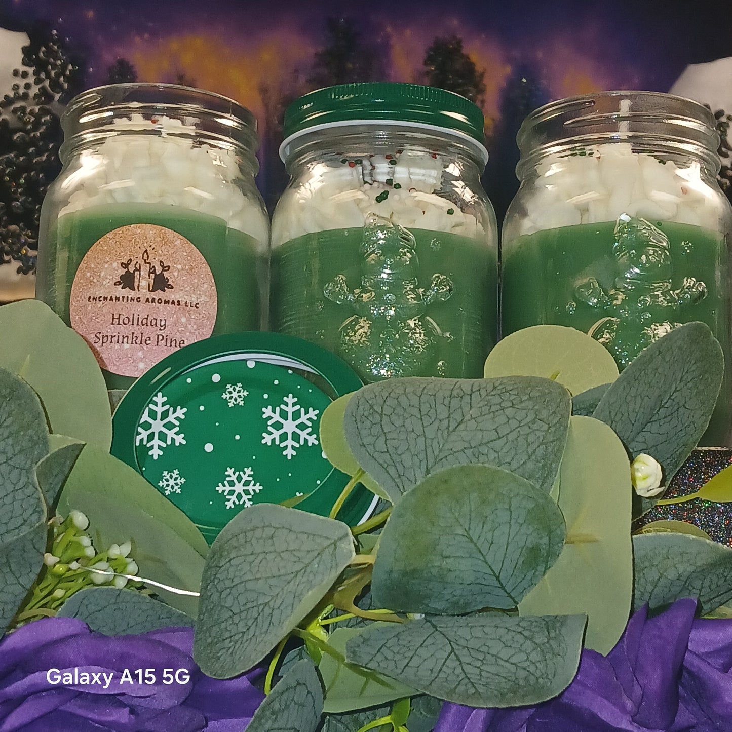 Holiday Sprinkle Pine Candle